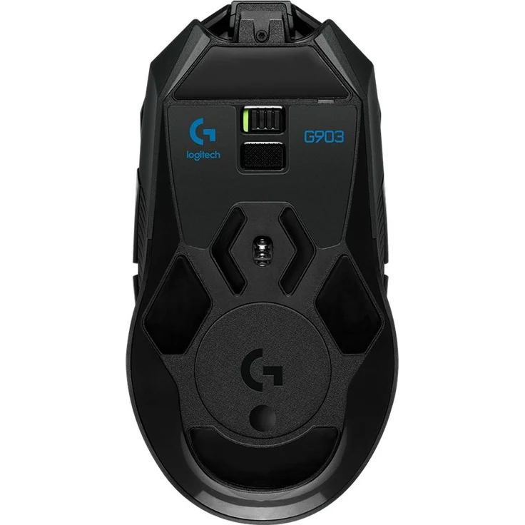 Logitech G903 LIGHTSPEED kabellose Gaming-Maus (mit Hero 16K-Sensor, 140+ Stunden Akkulaufzeit mit wiederaufladbarem Akku und Lightsync Rgb. Powerplay-kompatibel, Deutsche Verpackung - Schwarz – Bild 12