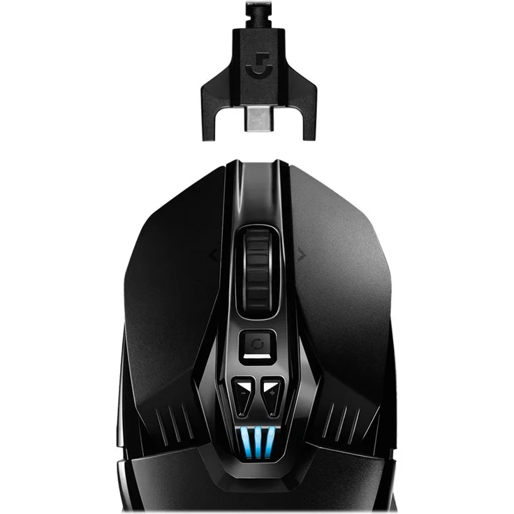 Logitech G903 LIGHTSPEED kabellose Gaming-Maus (mit Hero 16K-Sensor, 140+ Stunden Akkulaufzeit mit wiederaufladbarem Akku und Lightsync Rgb. Powerplay-kompatibel, Deutsche Verpackung - Schwarz – Bild 8
