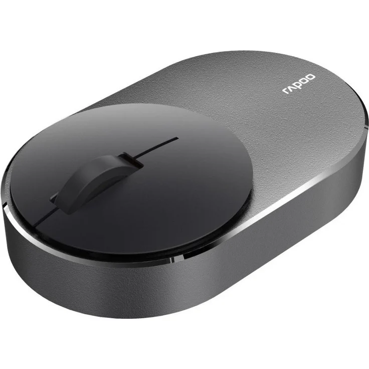 Rapoo M600 Mini Silent kabellose Maus, Bluetooth und Wireless (2.4 GHz)via USB, Multi-Mode, flach, 1300 DPI, schwarz – Bild 3