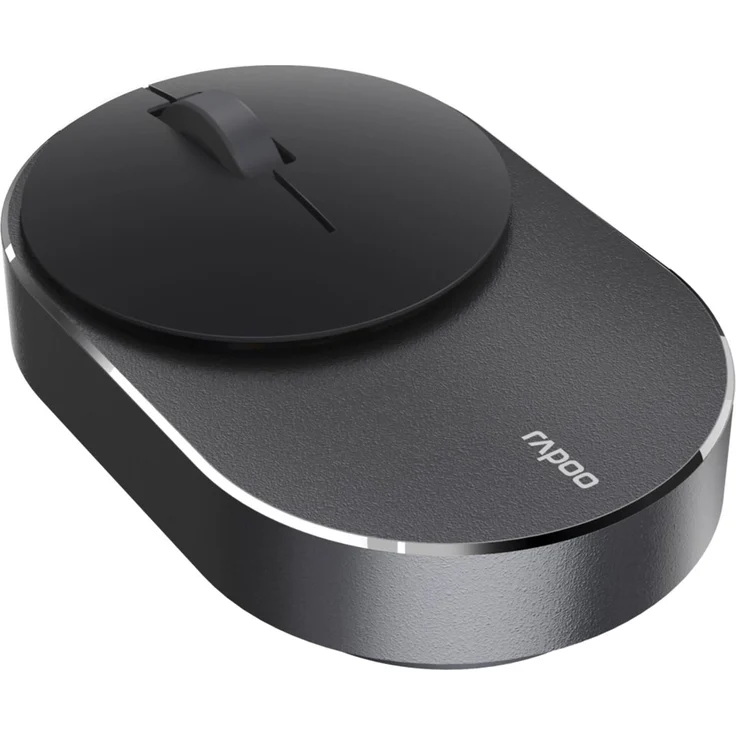 Rapoo M600 Mini Silent kabellose Maus, Bluetooth und Wireless (2.4 GHz)via USB, Multi-Mode, flach, 1300 DPI, schwarz – Bild 2