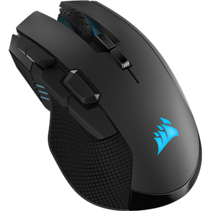 Corsair Ironclaw Wireless RGB, Wiederaufladbare Optisch Gaming Maus mit Slipstream Technologie (18.000 DPI Optisch Sensor, RGB-LED-Hintergrundbeleuchtung) Schwarz – Bild 2
