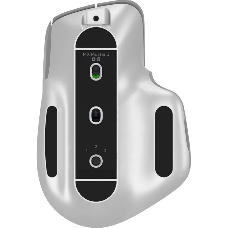 Logitech MX Master 3 Kabellose Maus, Bluetooth und 2.4 GHz Verbindung via USB-Empfänger, 4000 DPI Sensor, Ultra-schnelles Scrollen, Für alle Oberflächen, 7 Tasten, PC-Mac-iPadOS - hellgrau – Bild 8