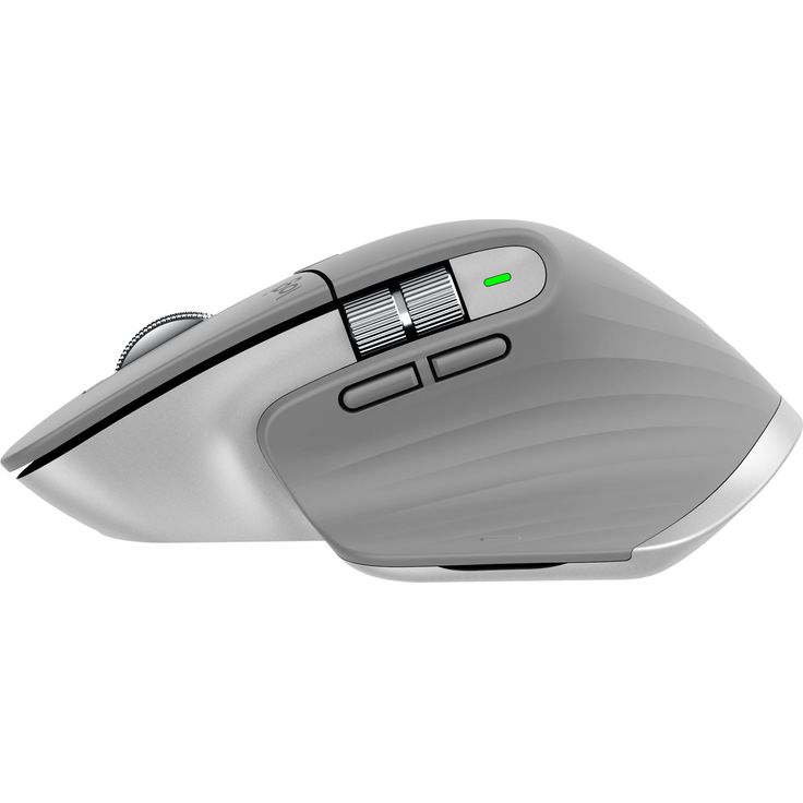 Logitech MX Master 3 Kabellose Maus, Bluetooth und 2.4 GHz Verbindung via USB-Empfänger, 4000 DPI Sensor, Ultra-schnelles Scrollen, Für alle Oberflächen, 7 Tasten, PC-Mac-iPadOS - hellgrau – Bild 7
