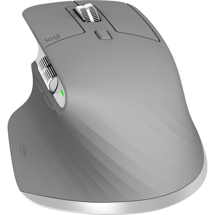 Logitech MX Master 3 Kabellose Maus, Bluetooth und 2.4 GHz Verbindung via USB-Empfänger, 4000 DPI Sensor, Ultra-schnelles Scrollen, Für alle Oberflächen, 7 Tasten, PC-Mac-iPadOS - hellgrau – Bild 5