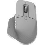 Logitech MX Master 3 Kabellose Maus, Bluetooth und 2.4 GHz Verbindung via USB-Empfänger, 4000 DPI Sensor, Ultra-schnelles Scrollen, Für alle Oberflächen, 7 Tasten, PC-Mac-iPadOS - hellgrau
