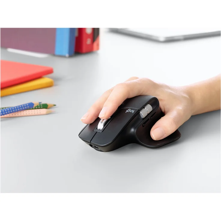 Logitech MX Master 3 Advanced Maus - Schwarz - Business Edition [Dual Connect, 2,4GHz & Bluetooth] Bulk – Bild 8