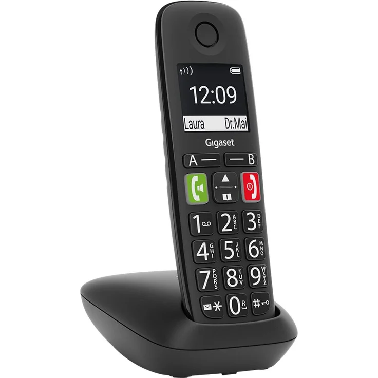Gigaset E290 Duo - 2 schnurlose Senioren-Telefone ohne Anrufbeantworter - große Tasten, großes Display, Zielwahltasten für wichtige Nummern, Verstärker-Funktion für extra lautes Hören, schwarz – Bild 12
