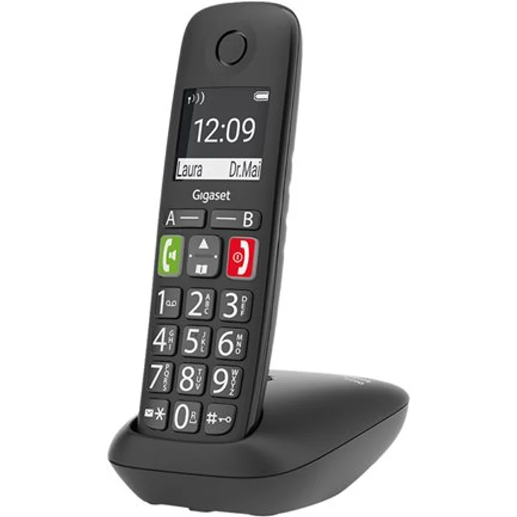 Gigaset E290 Duo - 2 schnurlose Senioren-Telefone ohne Anrufbeantworter - große Tasten, großes Display, Zielwahltasten für wichtige Nummern, Verstärker-Funktion für extra lautes Hören, schwarz – Bild 10