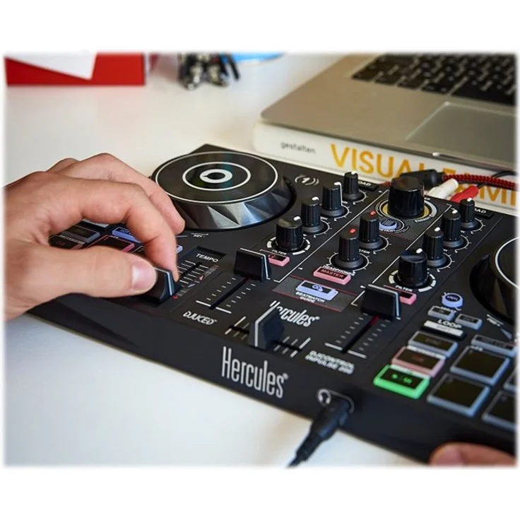 Hercules DJLearning Kit (2-Deck DJ Controller, 2.0 Lautsprecher, DJ-Kopfhörer) – Bild 5