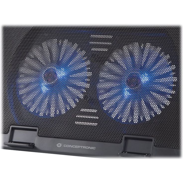 Conceptronic Thana 02B Laptop Cooling Pad, bis 17''-2 Lüfter – Bild 3