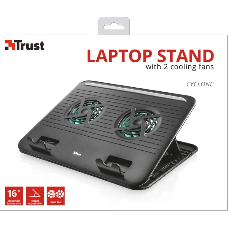 Trust Cyclone Laptopständer 40,6 cm (16 Zoll) mit Lüfter schwarz – Bild 6
