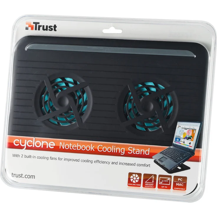 Trust Cyclone Laptopständer 40,6 cm (16 Zoll) mit Lüfter schwarz – Bild 8