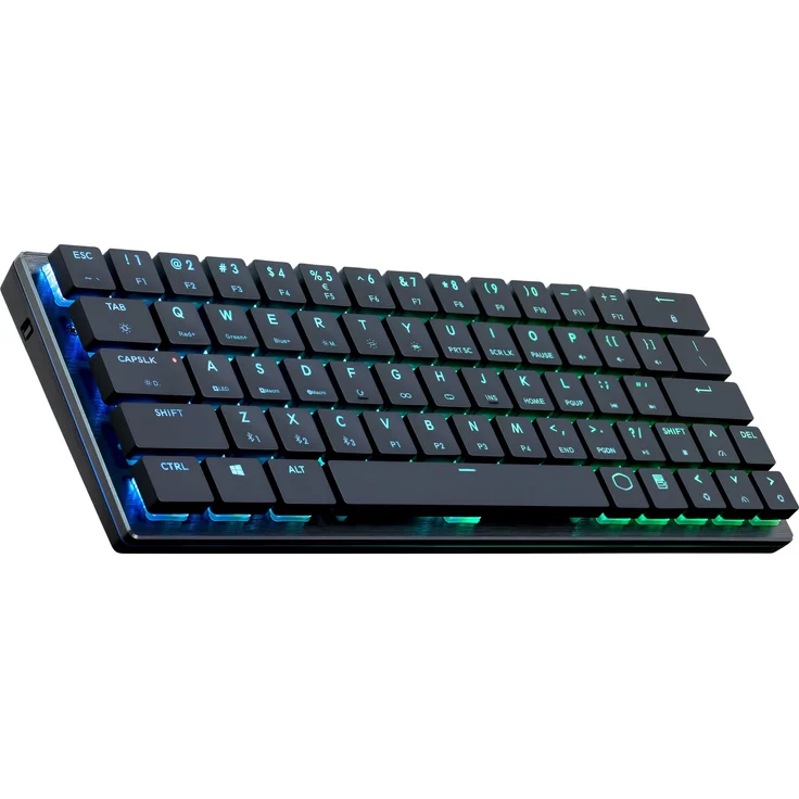 Cooler Master SK621 - Tastatur - Hintergrundbeleuchtung - kabellos - USB, Bluetooth 4.0 - Deutsch QWERTZ - CHERRY MX Low Profile RGB - Gun Metal (SK-621-GKLR1-DE) – Bild 12