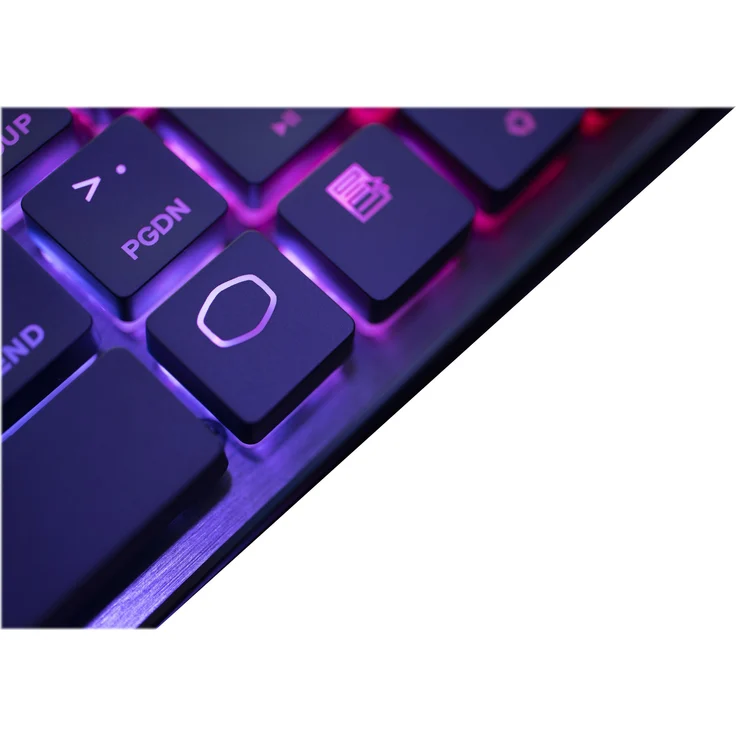 Cooler Master SK621 - Tastatur - Hintergrundbeleuchtung - kabellos - USB, Bluetooth 4.0 - Deutsch QWERTZ - CHERRY MX Low Profile RGB - Gun Metal (SK-621-GKLR1-DE) – Bild 2