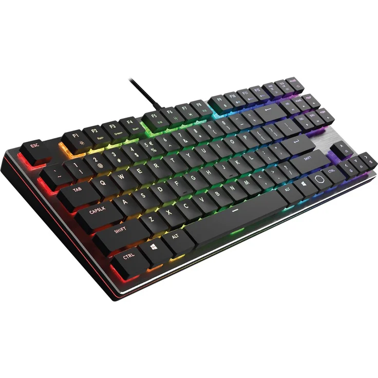 Cooler Master SK630 - Tastatur - Hintergrundbeleuchtung - USB - Deutsch QWERTZ - CHERRY MX Low Profile Red - Gun Metal Black (SK-630-GKLR1-DE) – Bild 2