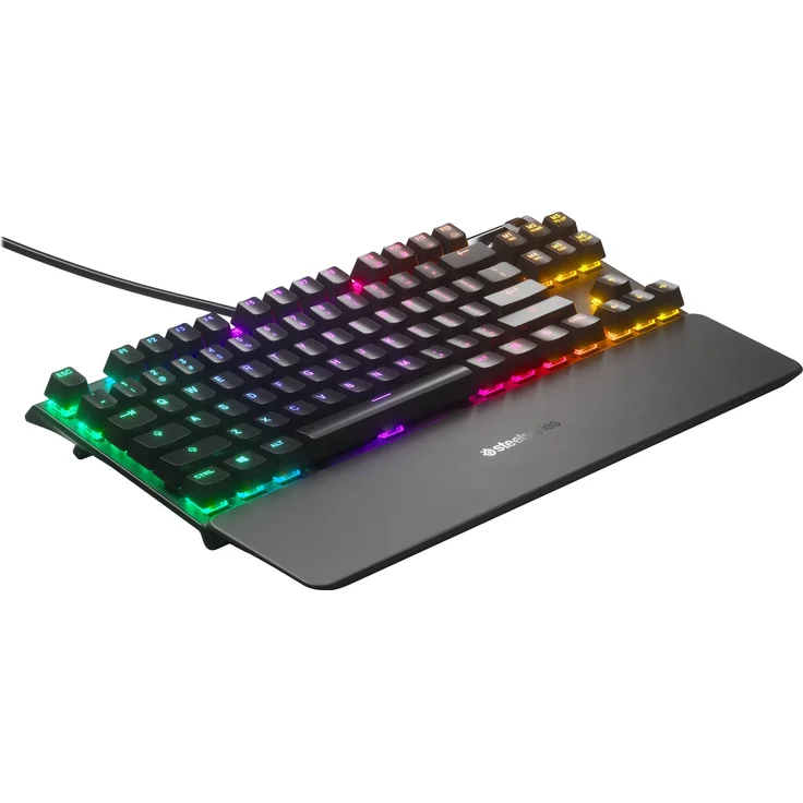SteelSeries Apex 7 TKL - Mechanische Gaming-Tastatur - Kompakt (TKL) - OLED Smart Display - Rot Schalter - Deutsches (QWERTZ), Layout, Kompakt (TKL) – Bild 9