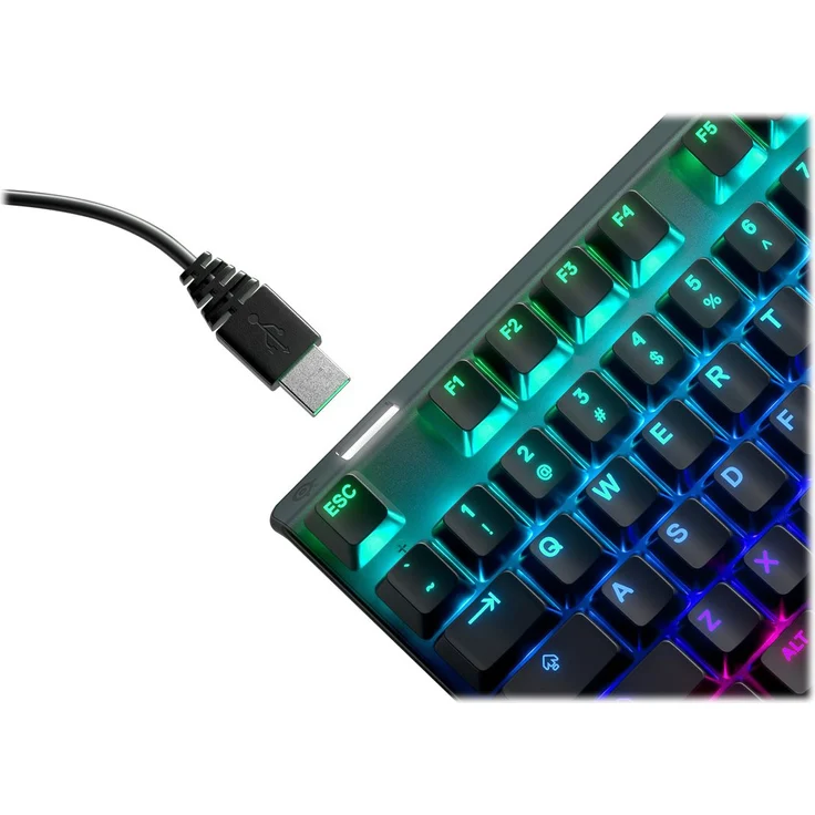 SteelSeries Apex 7 TKL - Mechanische Gaming-Tastatur - Kompakt (TKL) - OLED Smart Display - Rot Schalter - Deutsches (QWERTZ), Layout, Kompakt (TKL) – Bild 10