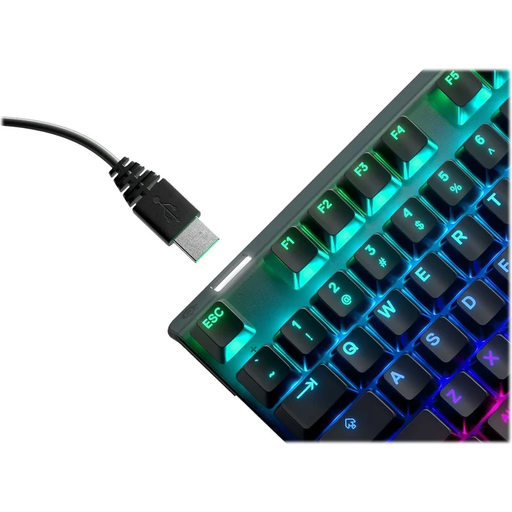 SteelSeries Apex Pro - Tastatur - mit Display - backlit - USB - Deutsch QWERTZ - OmniPoint Adjustable (64627) – Bild 5