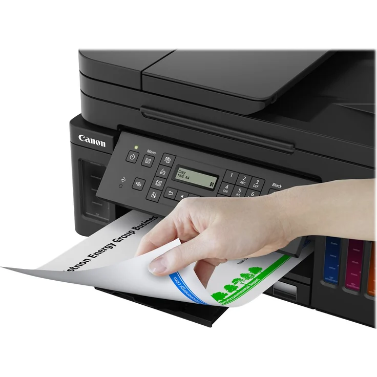 Canon PIXMA G7050 (4-in-1) Multifunktionsdrucker - (Tintenstrahl) Farbe, Druckgeschwindigkeit: 13 s/w, 6,8 Farbe, Auflösung: 4800 x 1200, USB, LAN, WLAN, Mobile Print (3114C006) – Bild 11