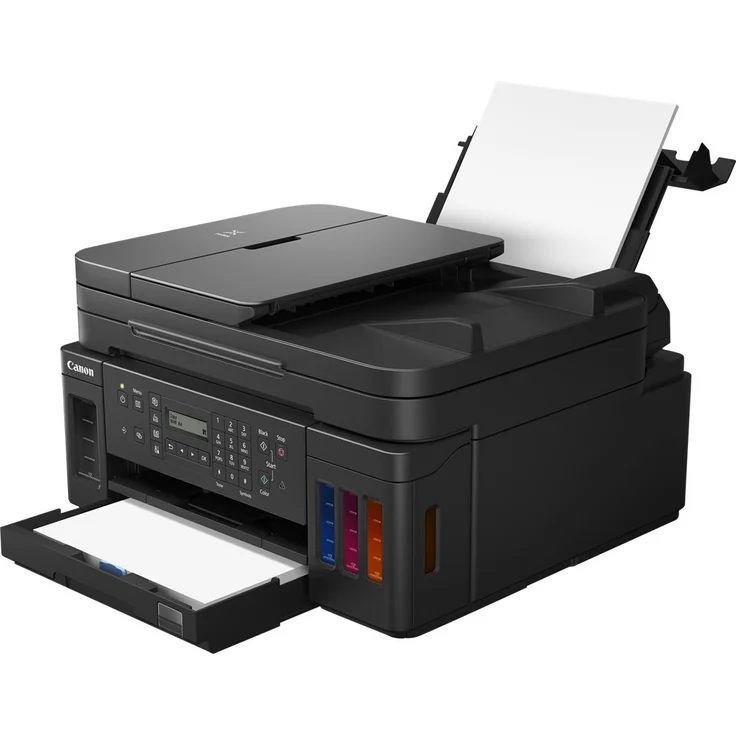 Canon PIXMA G7050 (4-in-1) Multifunktionsdrucker - (Tintenstrahl) Farbe, Druckgeschwindigkeit: 13 s/w, 6,8 Farbe, Auflösung: 4800 x 1200, USB, LAN, WLAN, Mobile Print (3114C006) – Bild 15