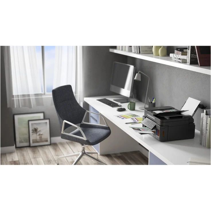 Canon PIXMA G7050 (4-in-1) Multifunktionsdrucker - (Tintenstrahl) Farbe, Druckgeschwindigkeit: 13 s/w, 6,8 Farbe, Auflösung: 4800 x 1200, USB, LAN, WLAN, Mobile Print (3114C006) – Bild 12