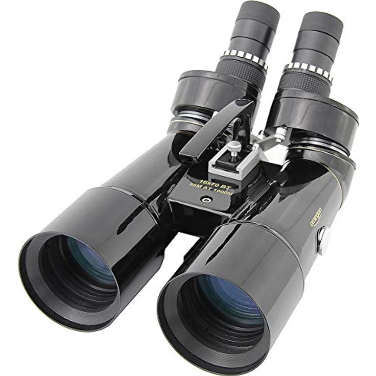 Omegon Nightstar 16x70 Fernglas, 45° Einblick, 70mm Objektiv, ideal für Astronomie und Naturbeobachtung, inklusive Alukoffer – Bild 1