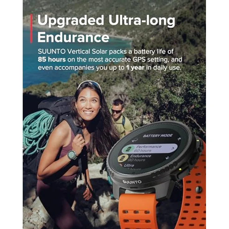 Suunto Vertical Smartwatch (1,4 Zoll) - Beste Akkulaufzeit und Genauigkeit, ideal für Abenteurer – Bild 3