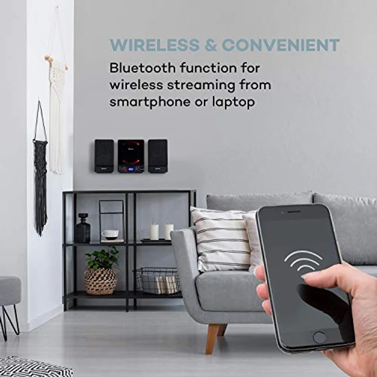 Microstar Microsystem Vertikalanlage CD-Player Bluetooth USB-Port Fernbedienung – Bild 6