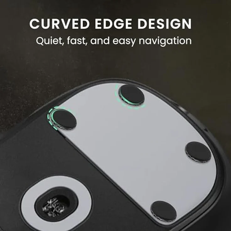 kwmobile 20x Mouse Feet Sticker, PTFE Mausgleiter für Gaming-Mäuse, 4 Größen (6mm, 6,5mm, 7mm, 10mm), Schwarz – Bild 2