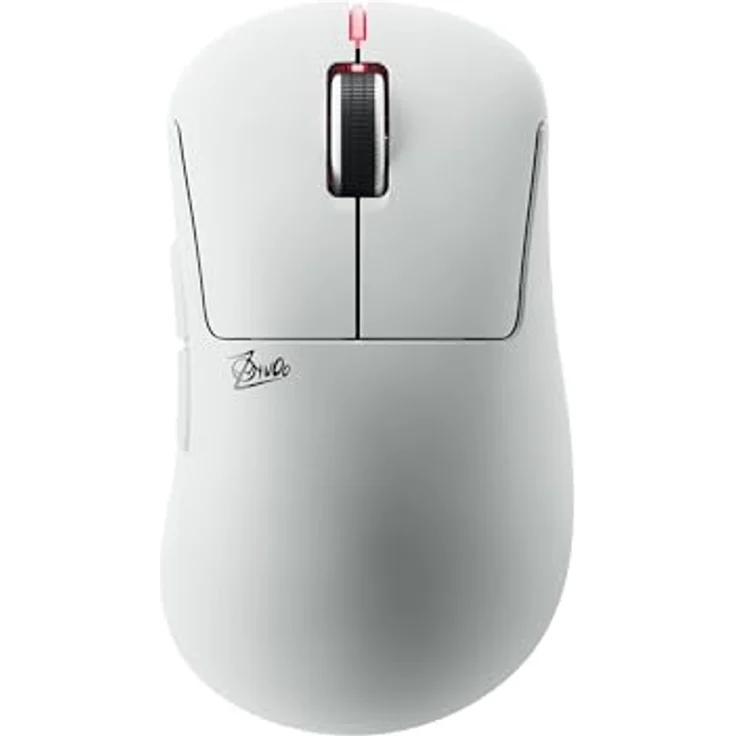Pulsar ZywOo The Chosen Medium Wireless Gaming Maus, ergonomisch, 32.000 DPI, kabellos, weiss – Bild 1