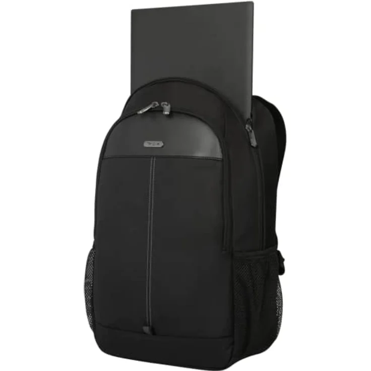 Targus Classic Backpack, Notebook Rucksack bis 40,6 cm (16 Zoll), schwarz, mit gepolstertem Hauptfach und Trolley-Gurt – Bild 6