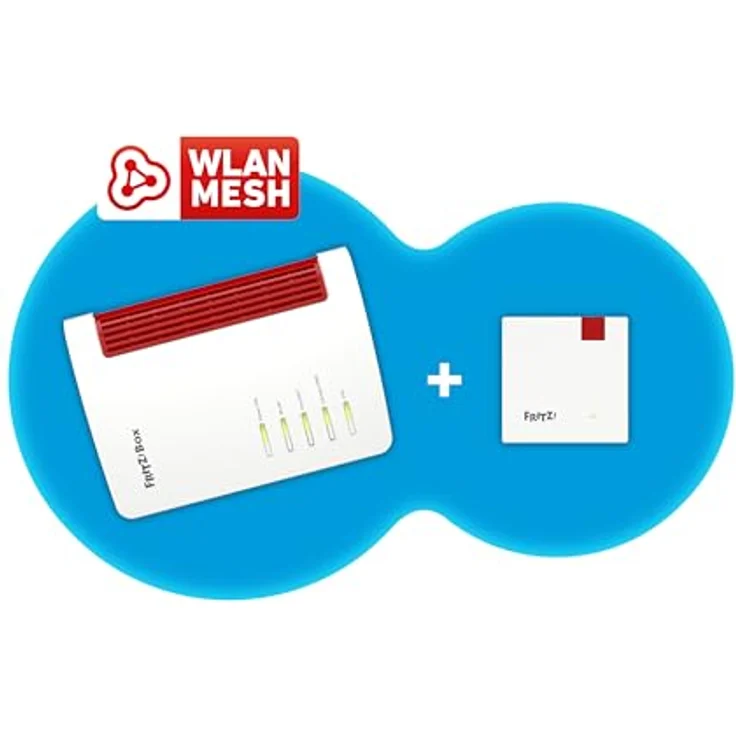 AVM FRITZ!Mesh Set: FRITZ!Box 7530 AX (Wi-Fi 6 Router mit 1.800 MBit/s + 600 MBit/s) und FRITZ!Repeater 1200 AX (Wi-Fi 6 Repeater mit 2.400 Mbit/s + 600 Mbit/s, deutschsprachige Version) – Bild 5