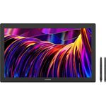 Huion Kamvas Pro 27, Grafiktablett mit 27" Display, 5080 lpi, Schwarz, PenTech 4.0 Technologie und Canvas Glass