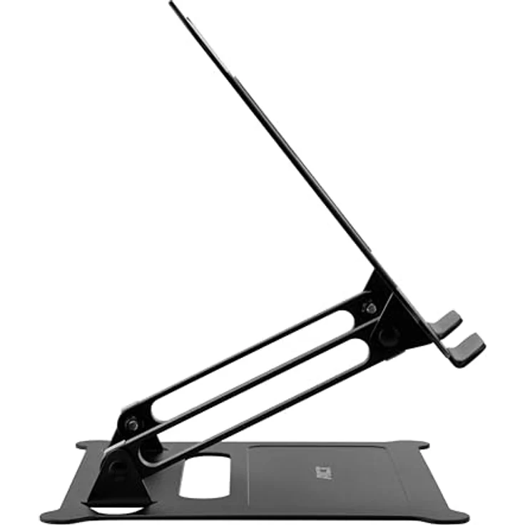 ACT Faltbarer Aluminium Laptop Ständer AC8140, höhenverstellbar für Laptops bis 15,6 Zoll, ergonomisch, leicht, schwarz – Bild 3