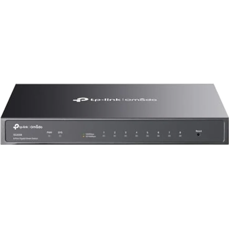 TP-Link SG2008 Jetstream 8-Port Gigabit Smart Managed Switch, Omada SDN integriert, IPv6, L2/L3/L4 QoS, vielseitiges Management – Bild 1