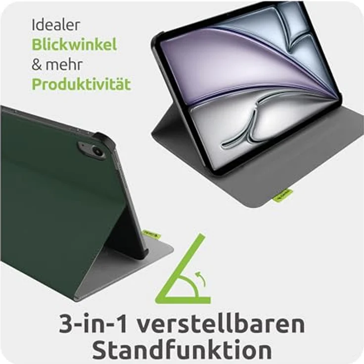 Gecko Covers Tablet Hülle aus Apfelschale für iPad Air 11 (M4 2026 / M3 2025 / M2 2024) - Schlaf/Wach Funktion, nachhaltig, Farbe: Dawn – Bild 3