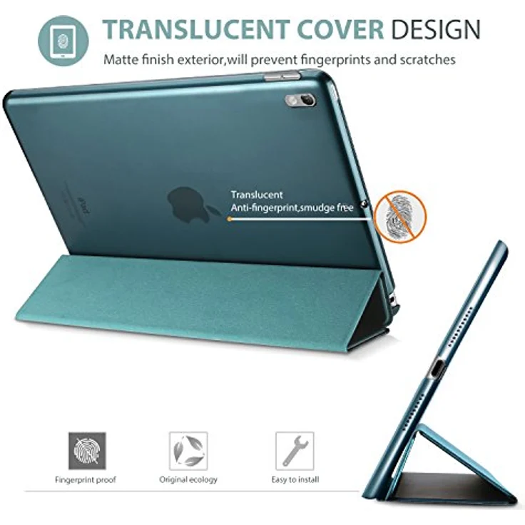 ProCase Hülle für iPad Air 10.5" (3rd Gen) 2019 / iPad Pro 10.5" 2017, ultra dünne Klapphülle mit Kickstand und Auto Schlaf-/Aufwachdunktionen – Teal – Bild 4