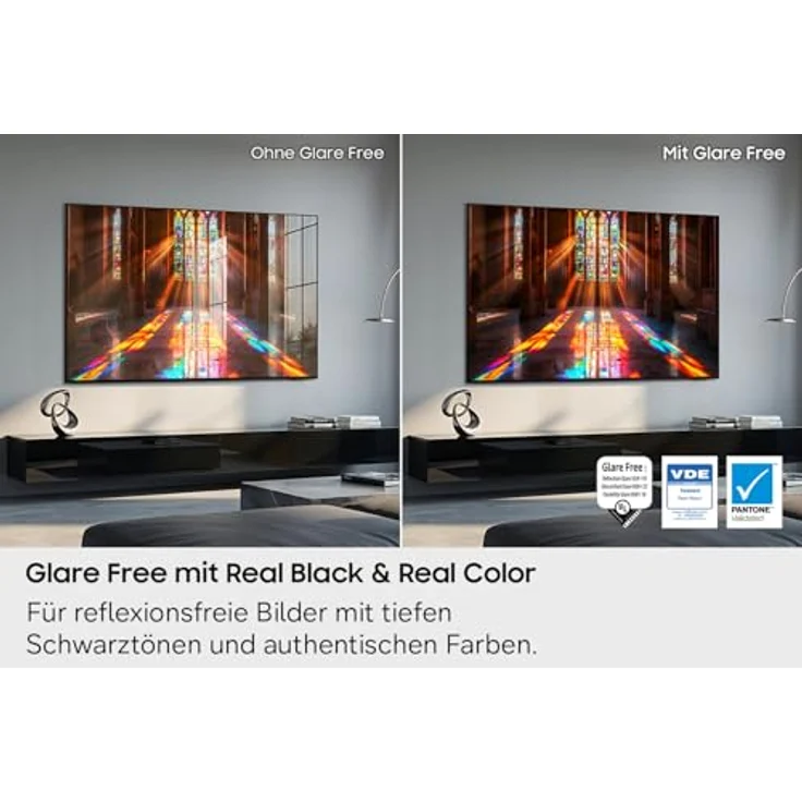 Samsung OLED S95H 4K 77 Zoll (195 cm) UHD Fernseher mit Antireflexion, OLED HDR pro, Ultimate Gaming Pack (NVIDIA G-SYNC & AMD FreeSync Pro), 165Hz, HDMI 2.1, Dolby Atmos, Smart AI TV – Bild 5