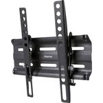 Hama TV Wandhalterung neigbar, flach (19-48 Zoll, VESA 50x50 bis VESA 200x200, bis 25kg, geringer Wandabstand, Easy Fix System) schwarz