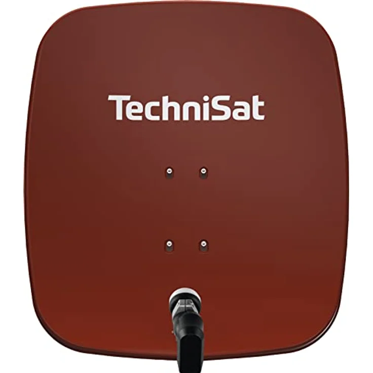 TechniSat SATMAN 65 PLUS - Satellitenschüssel für 4 Teilnehmer (65 cm Sat Spiegel mit Masthalterung und 40mm Universal-Quattro-Switch-LNB) ziegelrot – Bild 3
