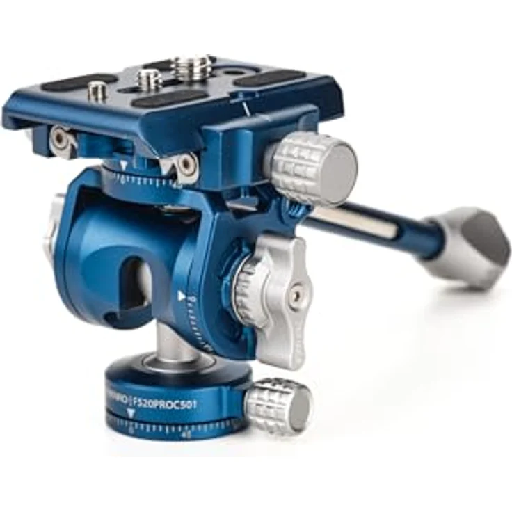 Benro FS20PROC501 Hybrid-Foto-/Videokopf mit 501-kompatibler Platte, Inverted Ball Head Design und reversiblem Pan Arm – Bild 2