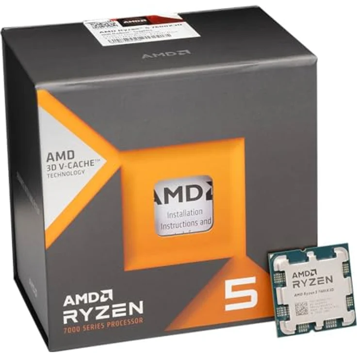 AMD Ryzen 5 7600X3D 4,7 GHz (Raphael) AM5 - boxed, Sechskern-CPU mit 4,1 GHz Basis- und 4,7 GHz Boost-Takt, 12 virtuelle Kerne, PCI-Express 5.0 – Bild 3