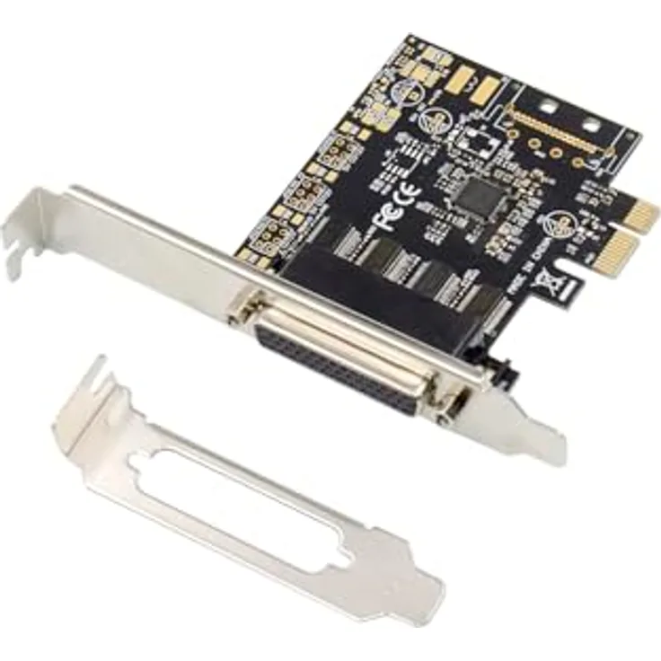 Conceptronic 4-Port-DB9-RS232-Serielle PCIe-Karte, PCI-Express v2.0 Gen 1, 256Byte FIFO-Puffer, IrDA-Modus, schwarz