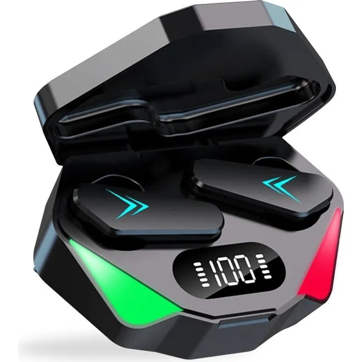 Media-Tech Kabellose In-Ear-Gaming-Kopfhörer ASSAULT TWS MT3606, Bluetooth 5.0, In-Ear-Design, leicht, mit Tragetasche.