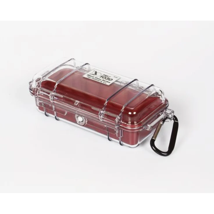 PELI 1030 Micro Case, Schutzbox für Sensibles Equipment, IP67 Wasser- und Staubdicht, 0,6L Volumen, Hergestellt in den USA, Transparent- Gelb Gummieinlage – Bild 6