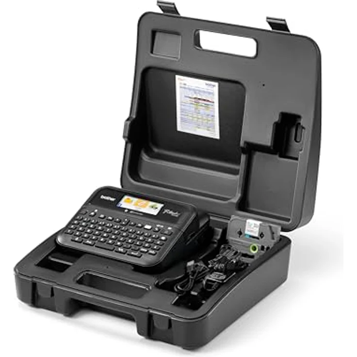 Brother P-touch D610BTVP, Beschriftungsgerät mit Bluetooth und iPrint&Label App, Schwarz – Bild 5