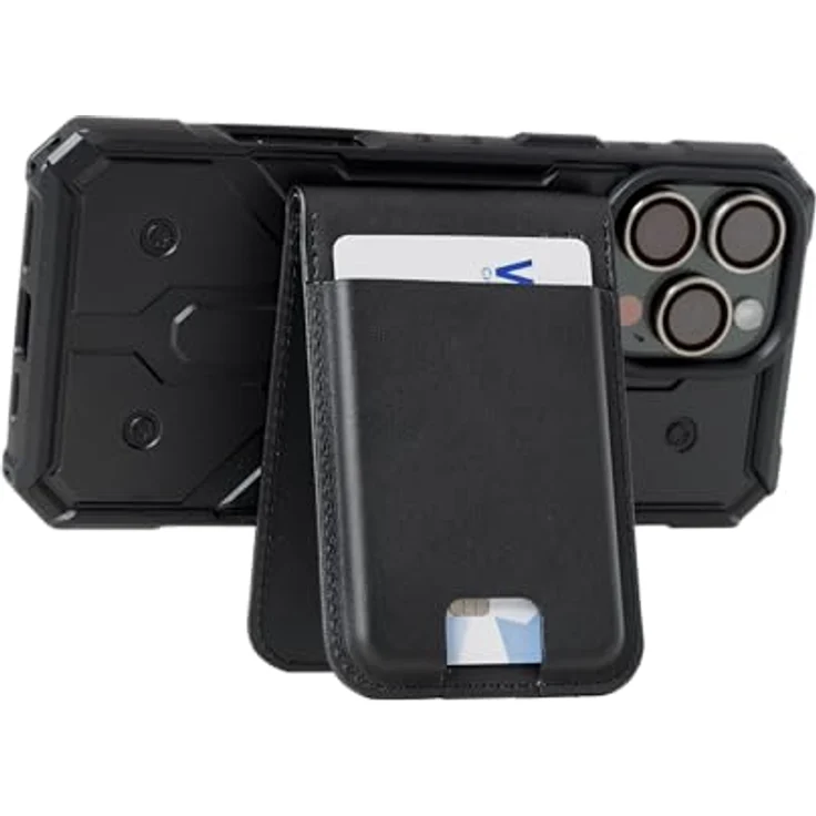 UAG Metropolis Wallet PU, Smartphone Hülle aus veganem Leder mit Standfunktion, Schwarz für Apple iPhone 12-Serie – Bild 6