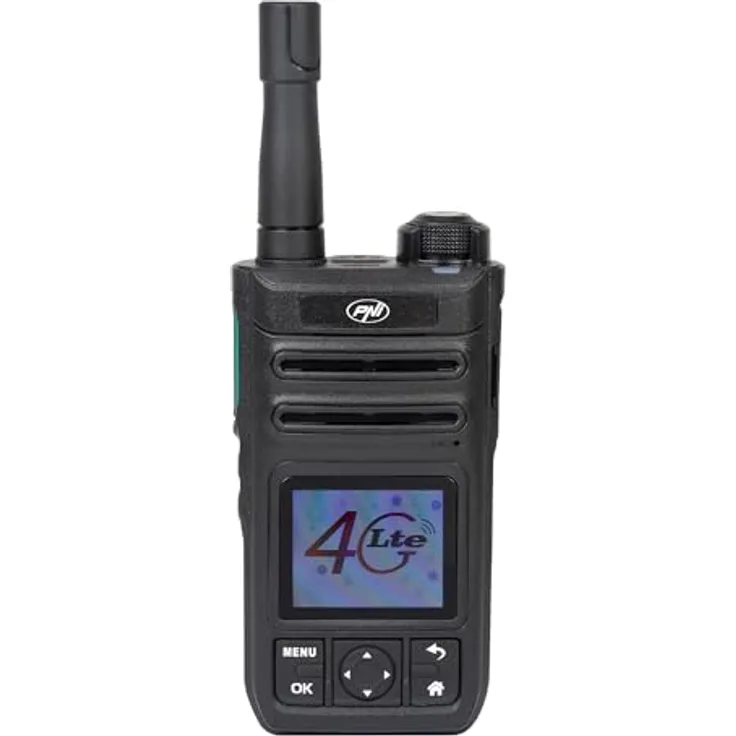 PNI PoC 1800, Tragbarer Radiosender mit GSM 4G LTE, Wi-Fi 2,4 GHz, Android OS, 1,77 Zoll Farbbildschirm, 4400 mAh Akku, IP54
