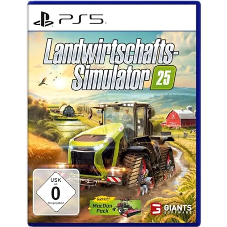 Astragon Landwirtschafts-Simulator 25,1 PS5-Blu-ray Disc: Für PlayStation 5, Reis und neue Tiere, verbesserte Grafik