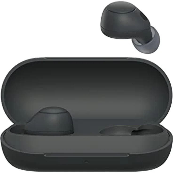 Sony WF-C700N True Wireless Noise Cancelling Kopfhörer - Ganztägiger Komfort und Stabilität - Bis zu 15 Stunden Akkulaufzeit mit Ladecase - Gojischwarz klein – Bild 2
